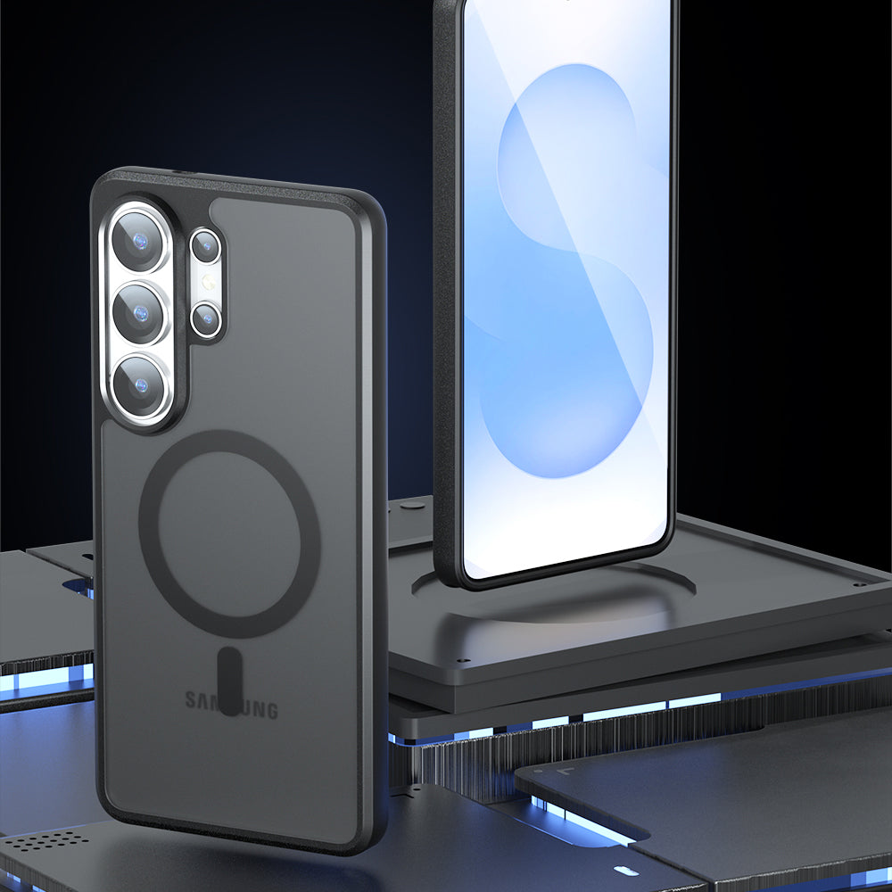 Futrola MagSafe za Samsung Galaxy S26 Ultra S948, Techsuit, PureFrost, Satinirano Crna