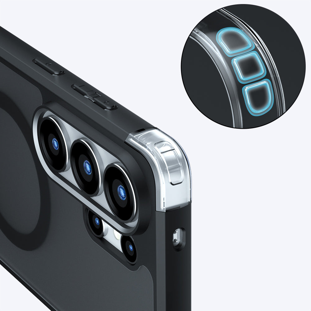 Futrola MagSafe za Samsung Galaxy S26 Ultra S948, Techsuit, PureFrost, Satinirano Crna