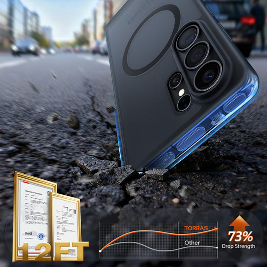 Futrola MagSafe za Samsung Galaxy S26 Ultra, Torras, Guardian, Crna