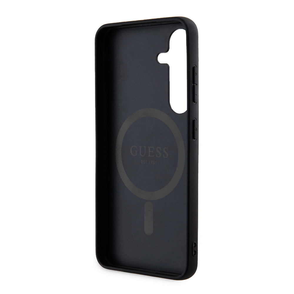 MagSafe futrola za Samsung Galaxy Z Flip7 F766, Guess, 4G Collection, Crna