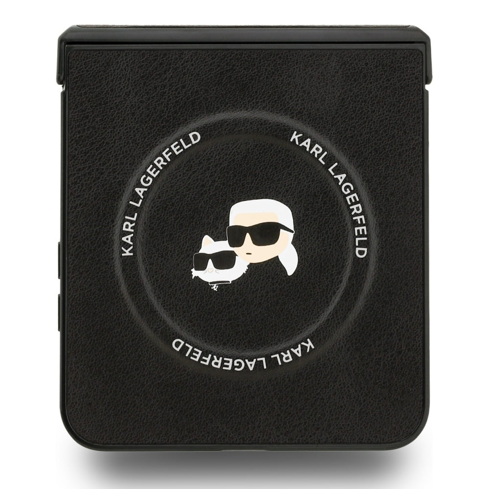 MagSafe futrola za Samsung Galaxy Z Flip7 F766, Karl Lagerfeld, Karl & Choupette Pins, Crna