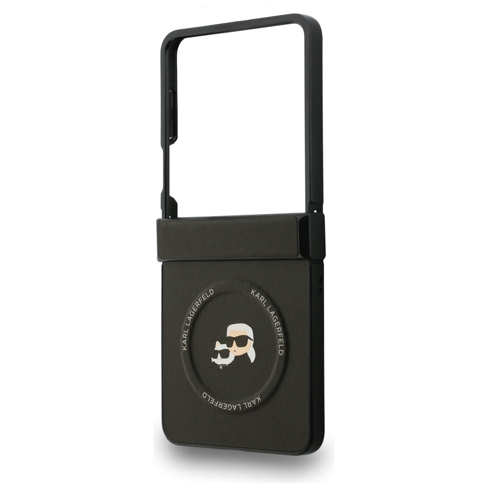 MagSafe futrola za Samsung Galaxy Z Flip7 F766, Karl Lagerfeld, Karl & Choupette Pins, Crna