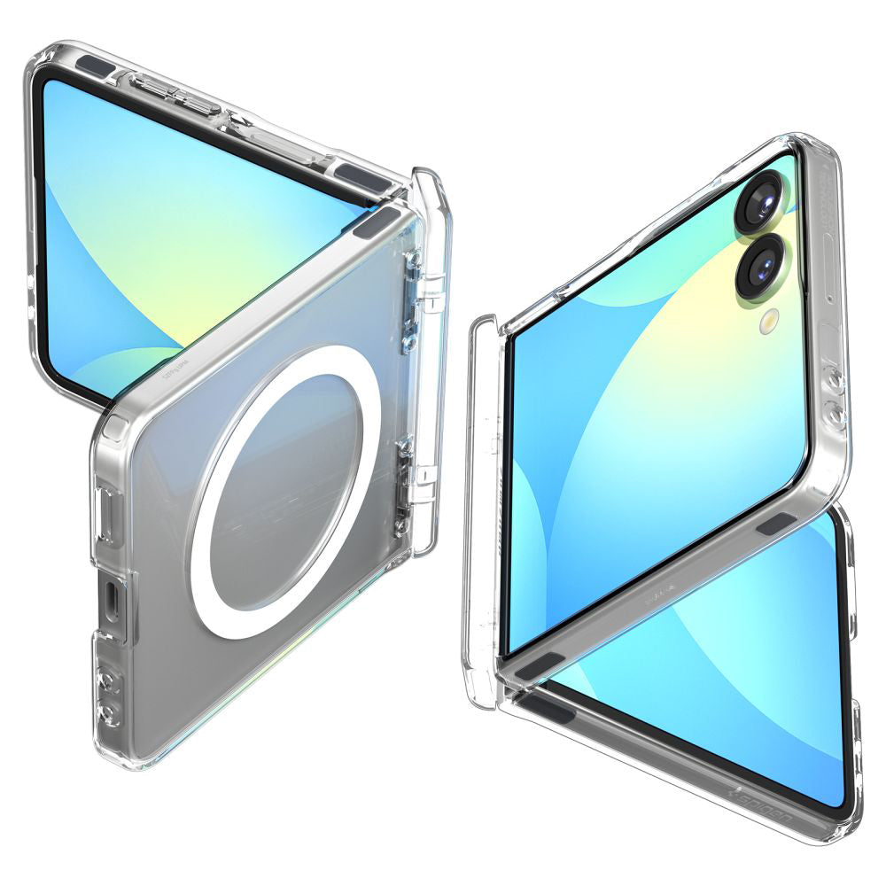 Futrola MagSafe za Samsung Galaxy Z Flip7 F766, Spigen, Ultra Hybrid Pro, Prozirna ACS09559