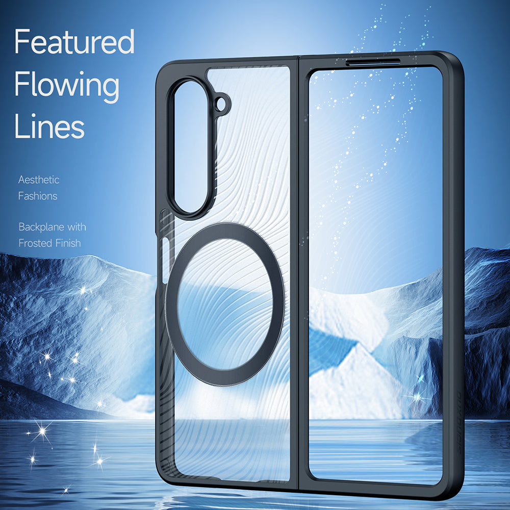 Futrola MagSafe za Samsung Galaxy Z Fold5 F946, DUX DUCIS, Aimo, Crna