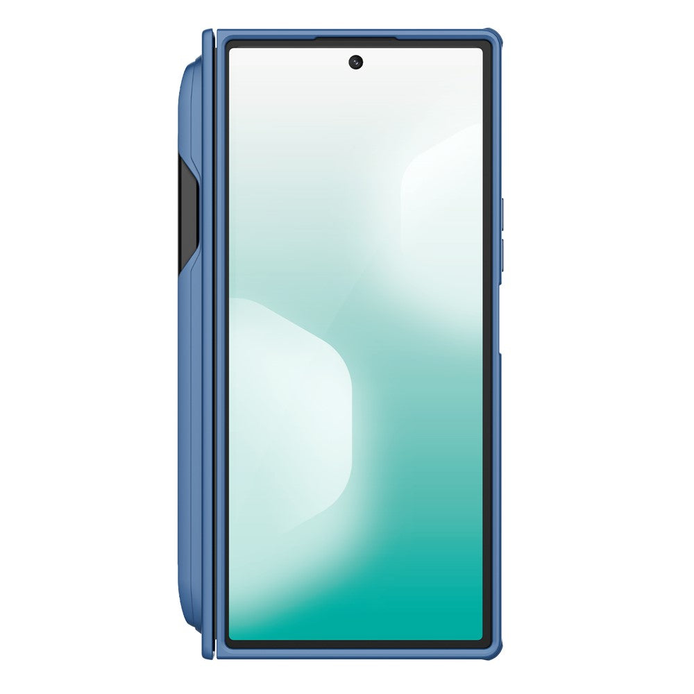 MagSafe futrola za Samsung Galaxy Z Fold7 F966, Nillkin, Super Frosted Shield s držačem za olovku, Plava