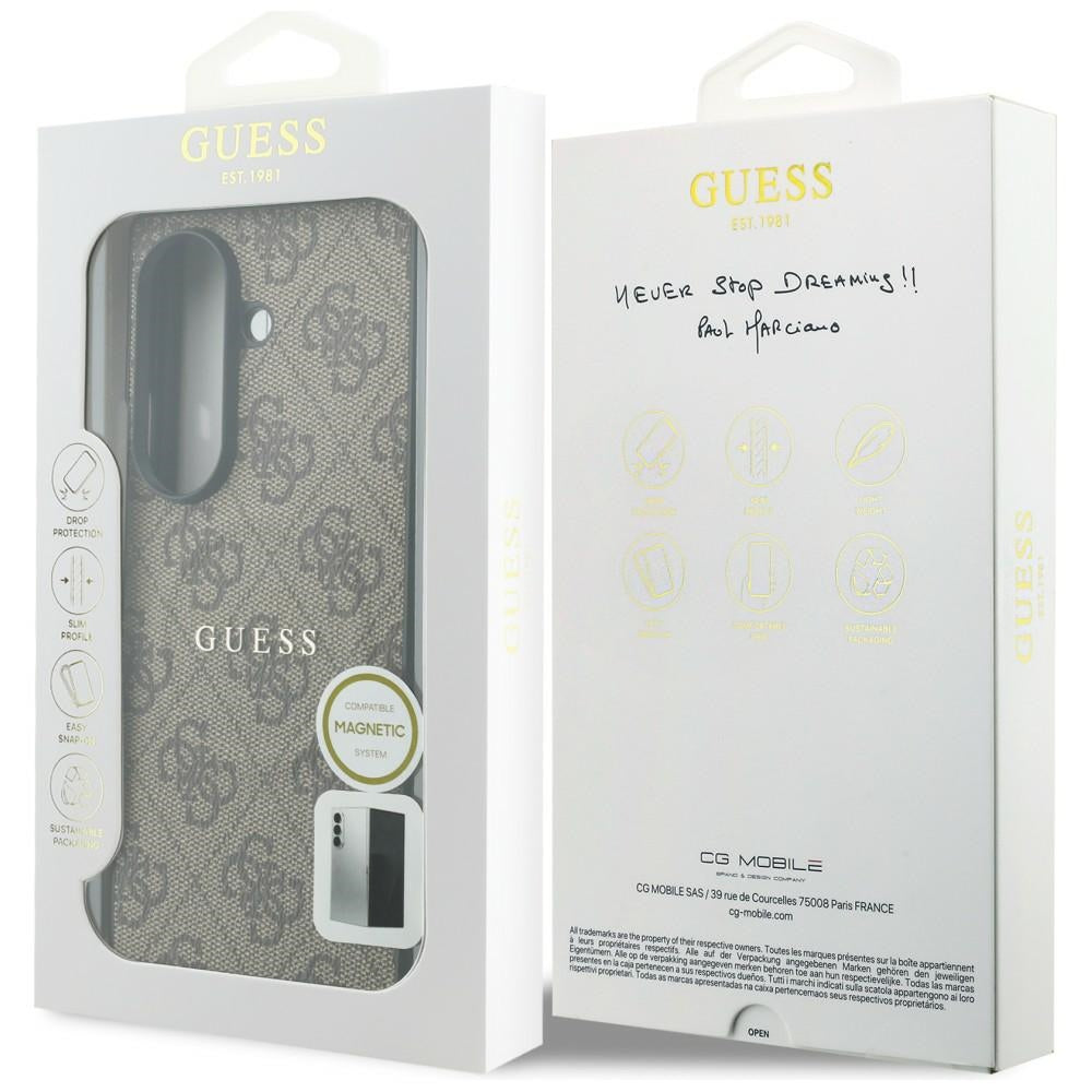 MagSafe futrola za Samsung Galaxy Z Fold8 Ultra F976, Guess, 4G Leather Classic, Smeđa