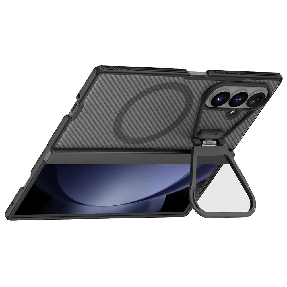 MagSafe futrola za Samsung Galaxy Z Fold8 Ultra F976, Nillkin, CamShield Pro s prozirnim poklopcem leće, crna prozirna