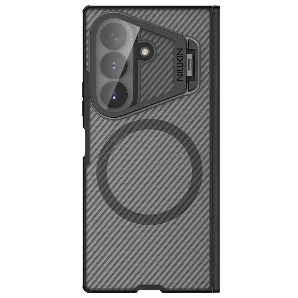 MagSafe futrola za Samsung Galaxy Z Fold8 Ultra F976, Nillkin, CamShield Pro s prozirnim poklopcem leće, crna prozirna