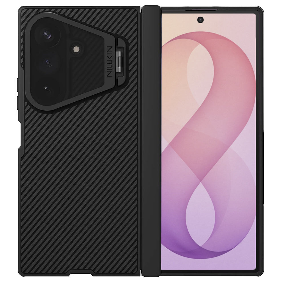 MagSafe futrola za Samsung Galaxy Z Fold8 Ultra F976, Nillkin, CamShield Prop s prozirnim crnim poklopcem leće, Crna