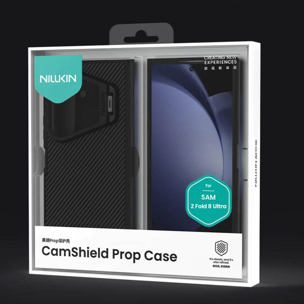 MagSafe futrola za Samsung Galaxy Z Fold8 Ultra F976, Nillkin, CamShield Prop s prozirnim crnim poklopcem leće, Crna