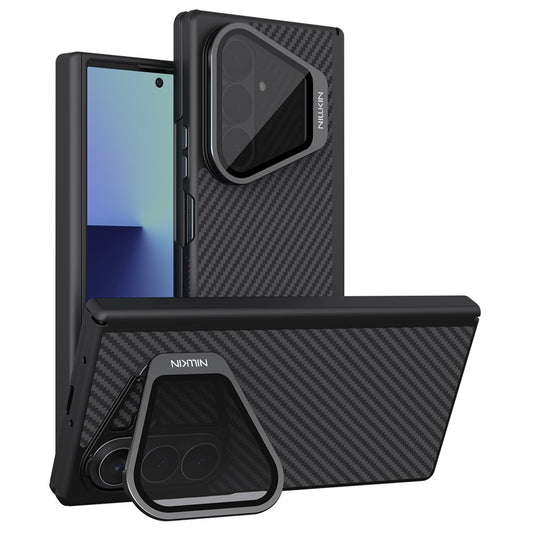 MagSafe futrola za Samsung Galaxy Z Fold8 Ultra F976, Nillkin, CarboProp s prozirnim crnim poklopcem za objektiv, Crna