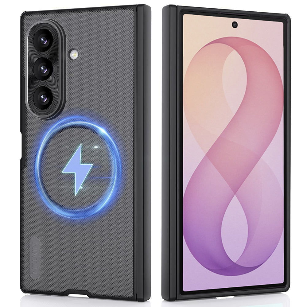 MagSafe futrola za Samsung Galaxy Z Fold8 Ultra F976, Nillkin, Super Frosted Shield, Crna Prozirna