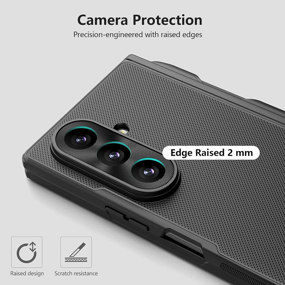 MagSafe futrola za Samsung Galaxy Z Fold8 Ultra F976, Nillkin, Super Frosted Shield s držačem za olovku, Crna