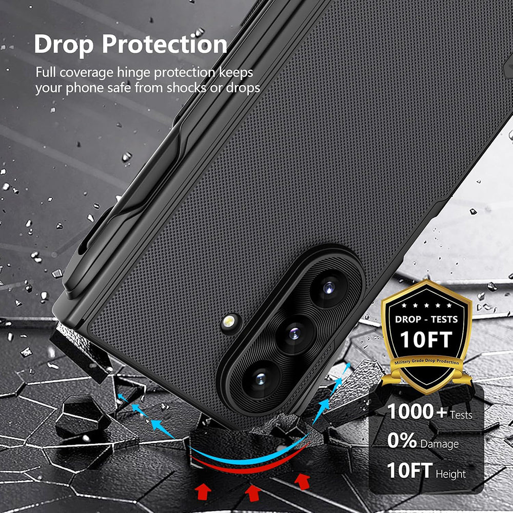 MagSafe futrola za Samsung Galaxy Z Fold8 Ultra F976, Nillkin, Super Frosted Shield s držačem za olovku, Crna