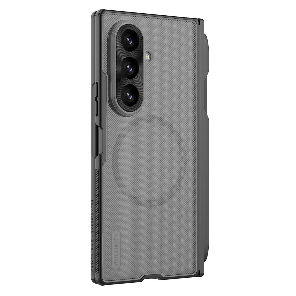 MagSafe futrola za Samsung Galaxy Z Fold8 Ultra F976, Nillkin, Super Frosted Shield s držačem za olovku, Crna Prozirna