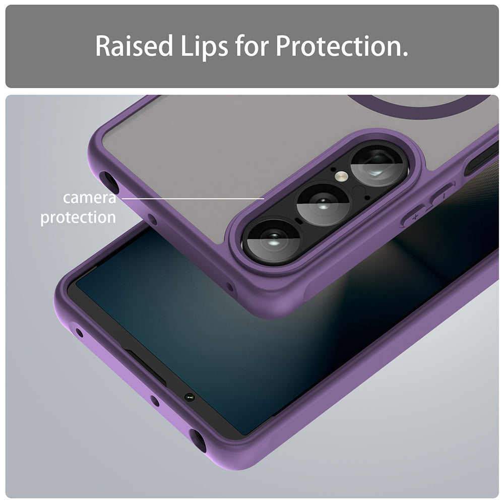 MagSafe futrola za Sony Xperia 1 VII, Techsuit, HaloFrost II, Ljubičasta