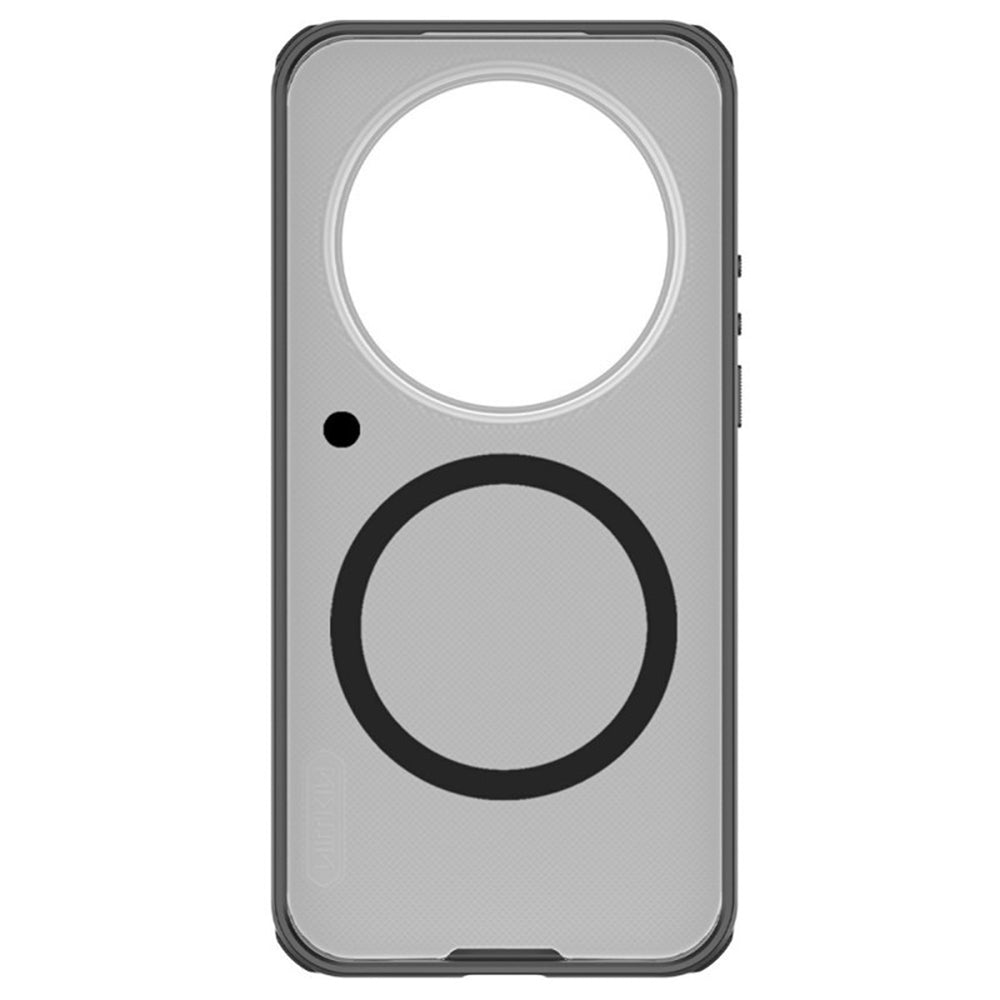 MagSafe futrola za Xiaomi 17 Ultra, Nillkin, Super Shield Pro, Crna Prozirna Satenirana
