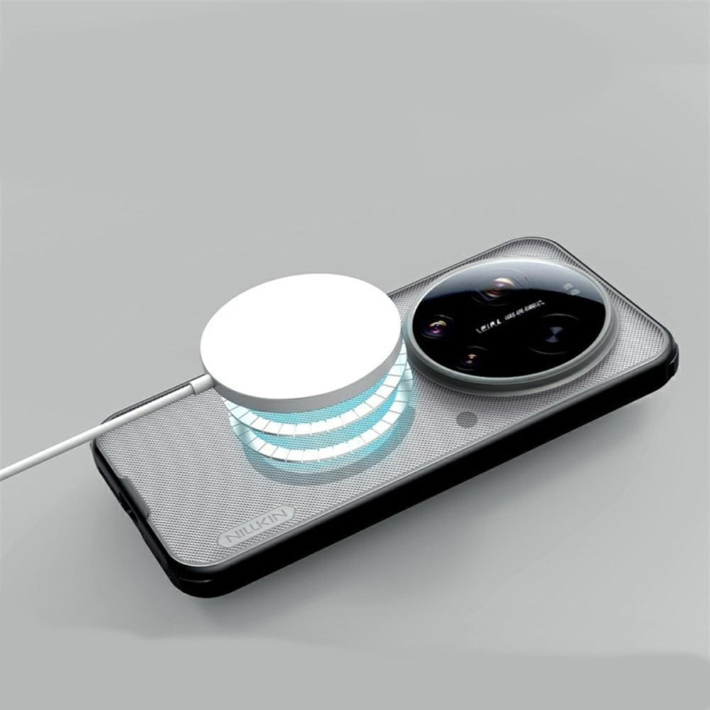 MagSafe futrola za Xiaomi 17 Ultra, Nillkin, Super Shield Pro, Crna Prozirna Satenirana