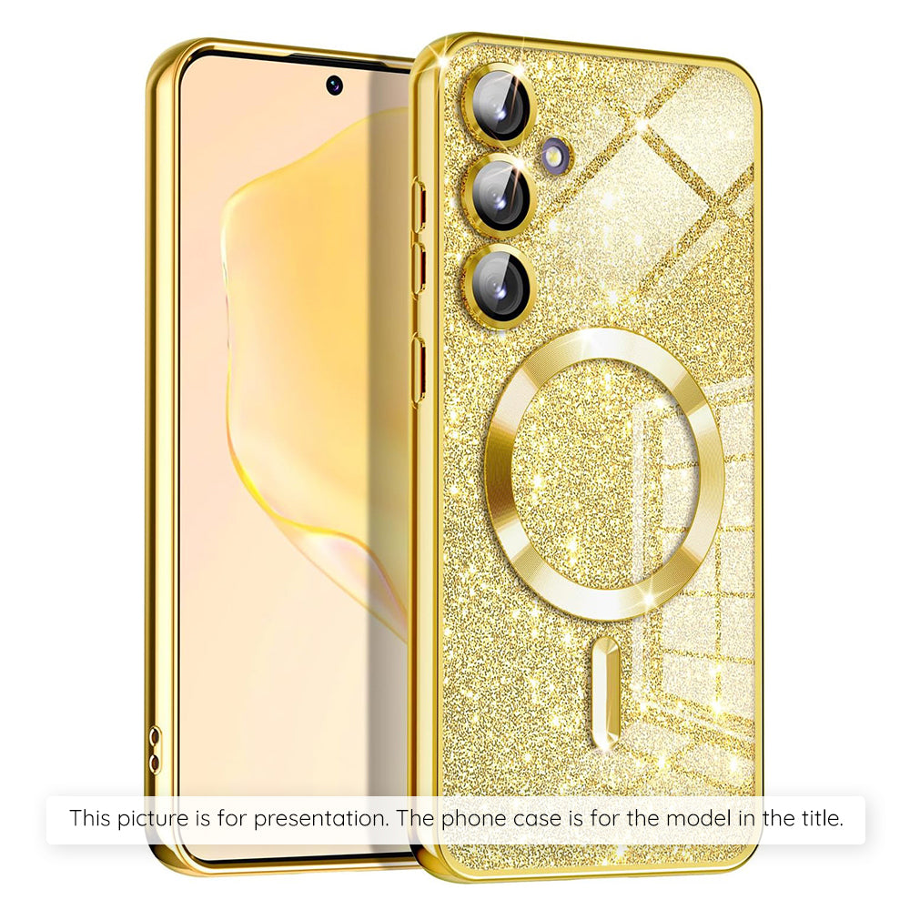 MagSafe futrola za Xiaomi 17T Pro, Techsuit, Luxury Glitter, Zlatna