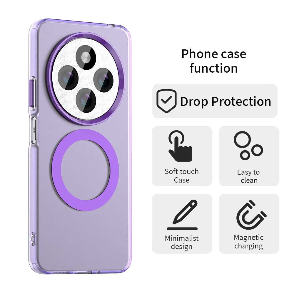 MagSafe futrola za Xiaomi Poco C75 / Redmi 14C, Techsuit, CandyCase, Ljubičasta