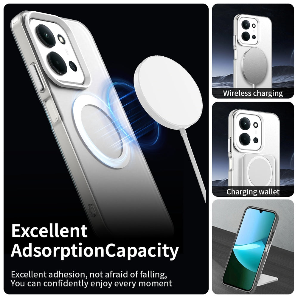 MagSafe futrola za Xiaomi Poco C85 4G / Redmi 15C 5G / 15C 4G, Techsuit, CandyCase, Bijela