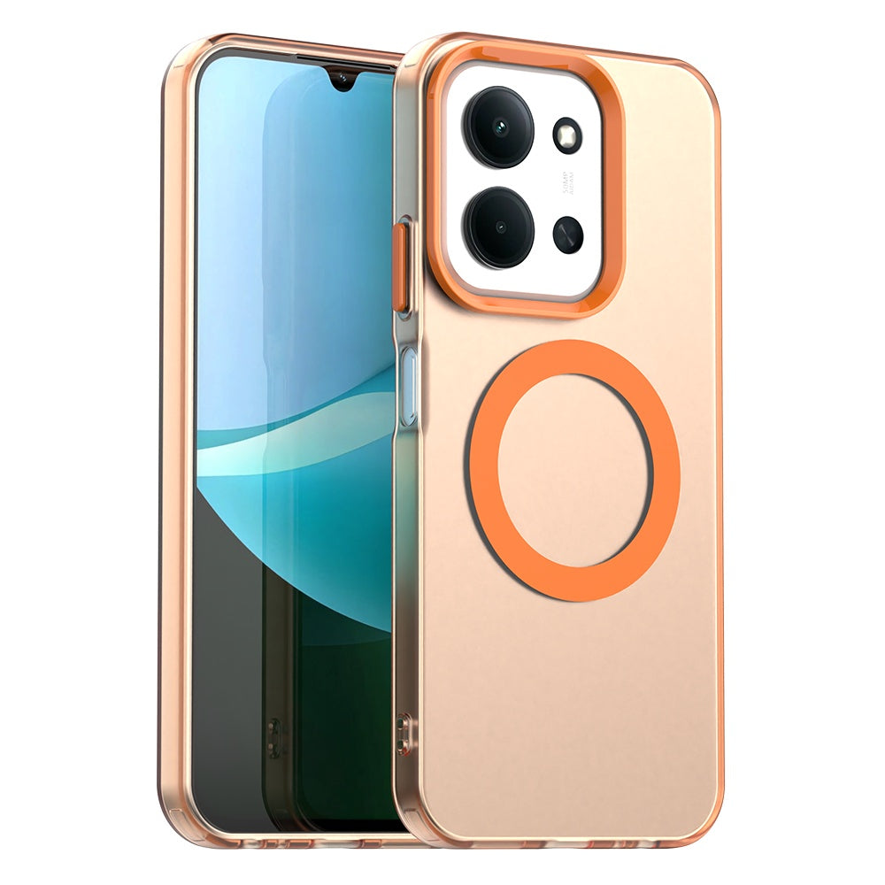 MagSafe futrola za Xiaomi Poco C85 4G / Redmi 15C 5G / 15C 4G, Techsuit, CandyCase, Narančasta