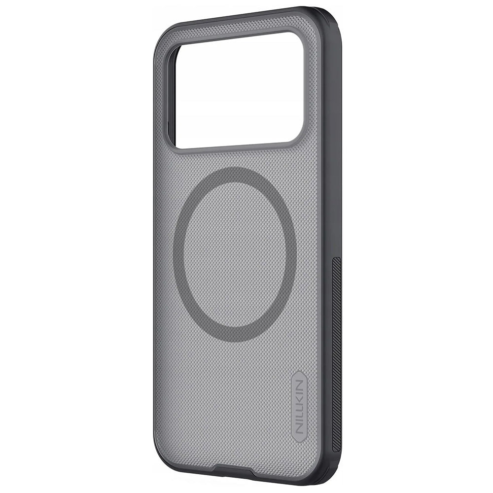 MagSafe futrola za Xiaomi Poco F8 Pro, Nillkin, Super Shield Pro, Crna Prozirna Satenska