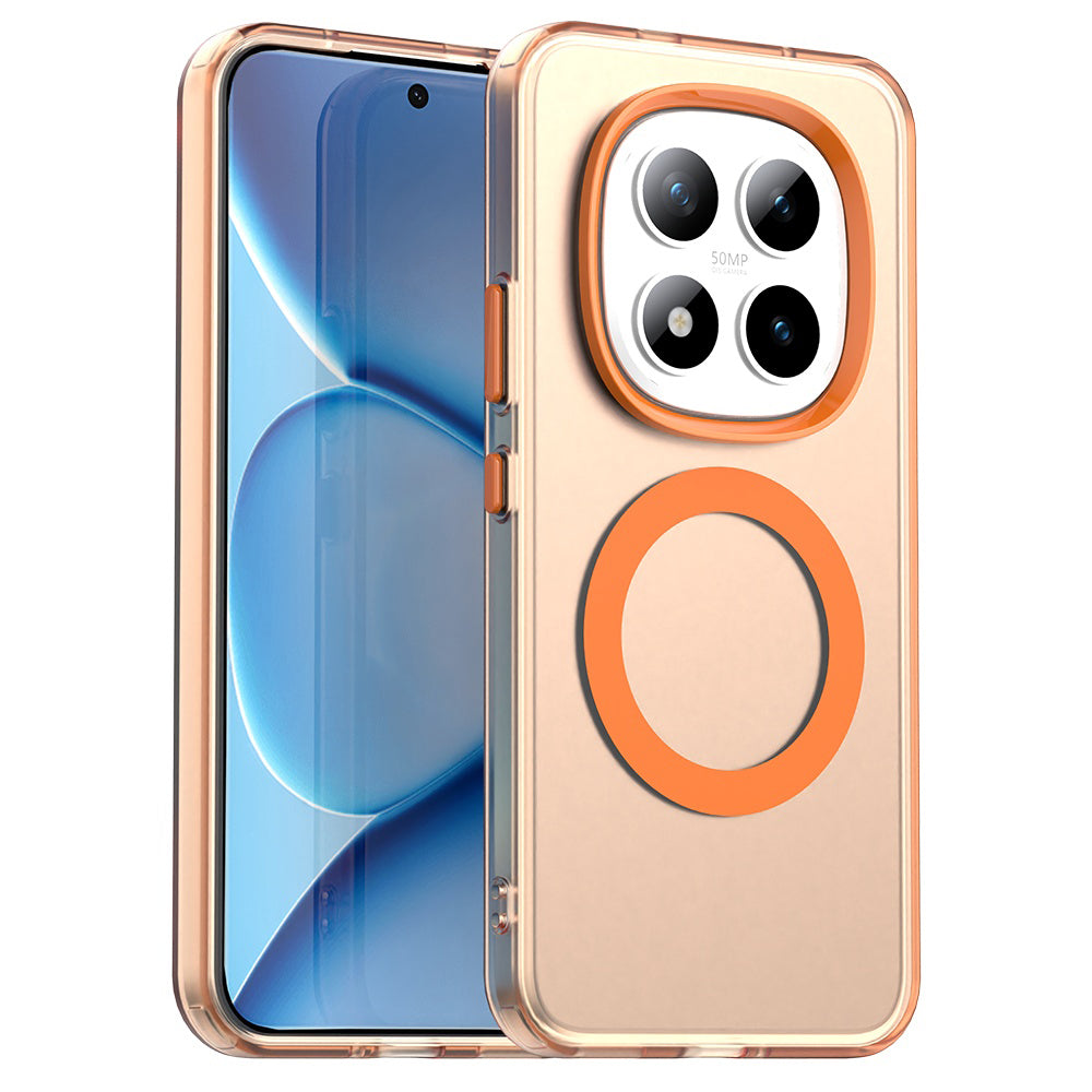 MagSafe futrola za Xiaomi Poco M8 Pro / Redmi Note 15 Pro+ 5G, Techsuit, CandyCase, Narančasta