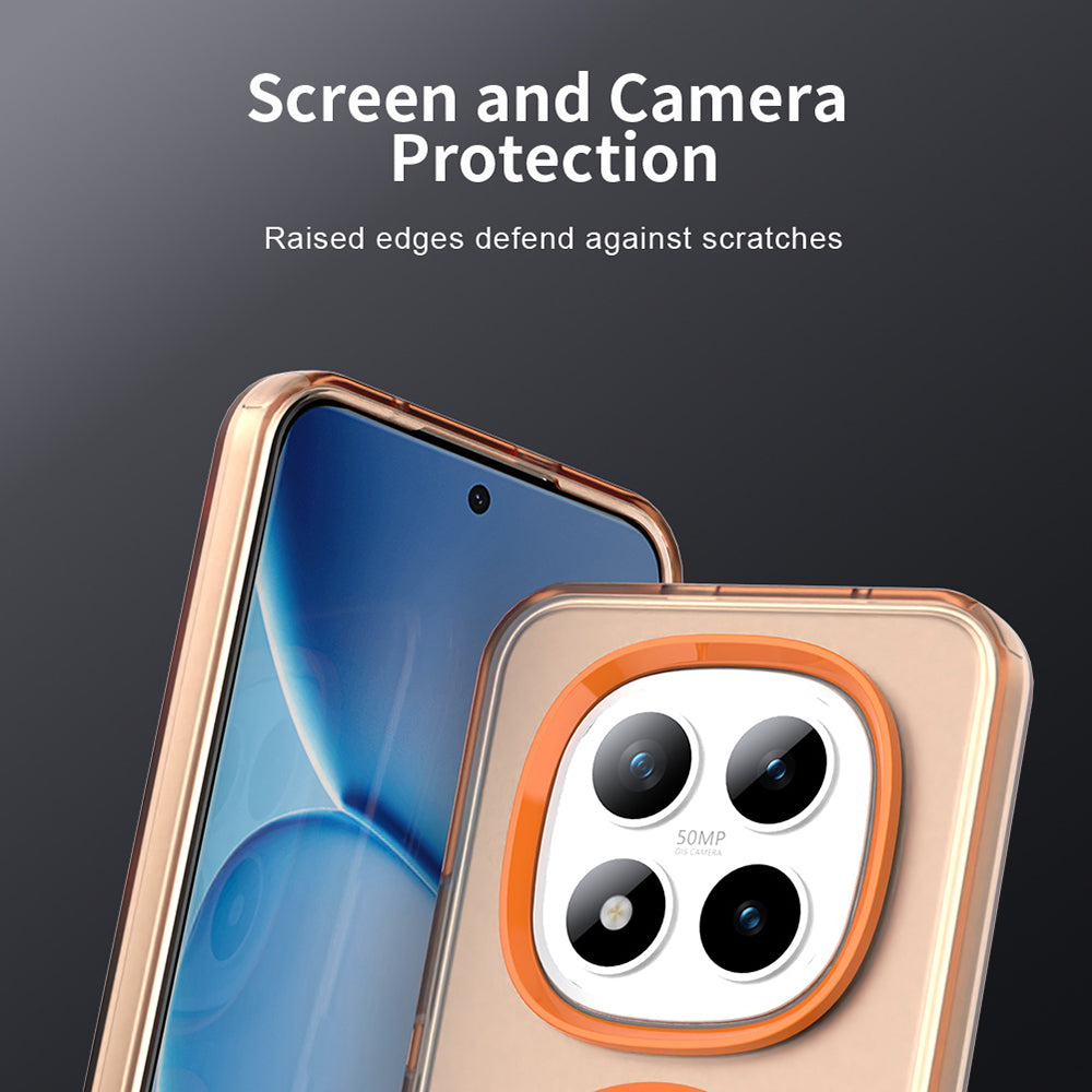 MagSafe futrola za Xiaomi Poco M8 Pro / Redmi Note 15 Pro+ 5G, Techsuit, CandyCase, Narančasta