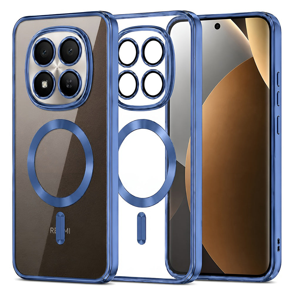 MagSafe maska za Xiaomi Poco M8 Pro / Redmi Note 15 Pro+ 5G, Techsuit, Luxury Crystal, Tamno Plava