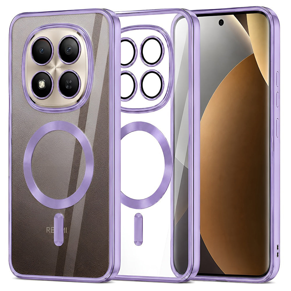 MagSafe futrola za Xiaomi Poco M8 Pro / Redmi Note 15 Pro+ 5G, Techsuit, Luxury Crystal, Svijetlo Ljubičasta