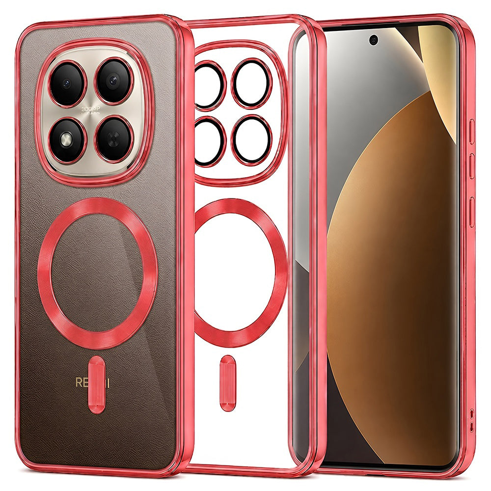 MagSafe futrola za Xiaomi Poco M8 Pro / Redmi Note 15 Pro+ 5G, Techsuit, Luxury Crystal, Crvena