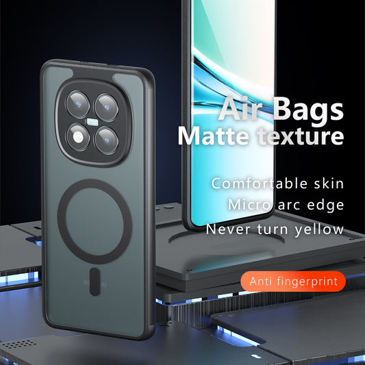 MagSafe futrola za Xiaomi Poco M8 Pro / Redmi Note 15 Pro+ 5G, Techsuit, PureFrost, Satin Crna