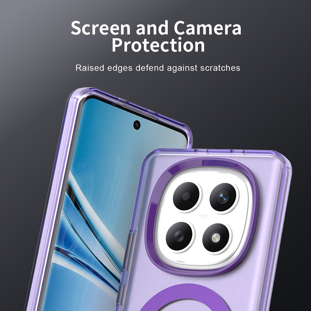 MagSafe futrola za Xiaomi Poco M8 / Redmi Note 15 5G / Note 15 4G, Techsuit, CandyCase, Ljubičasta