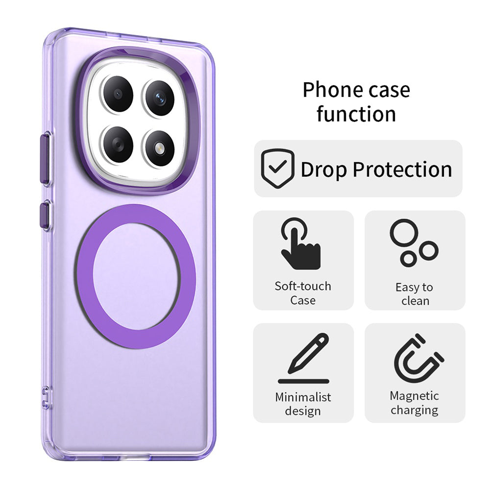 MagSafe futrola za Xiaomi Poco M8 / Redmi Note 15 5G / Note 15 4G, Techsuit, CandyCase, Ljubičasta