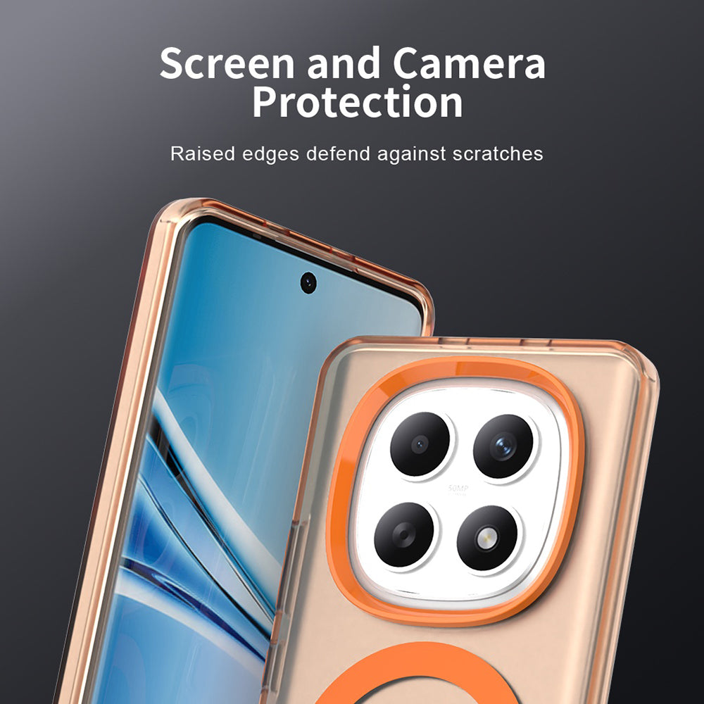 MagSafe futrola za Xiaomi Poco M8 / Redmi Note 15 5G / Note 15 4G, Techsuit, CandyCase, Narančasta
