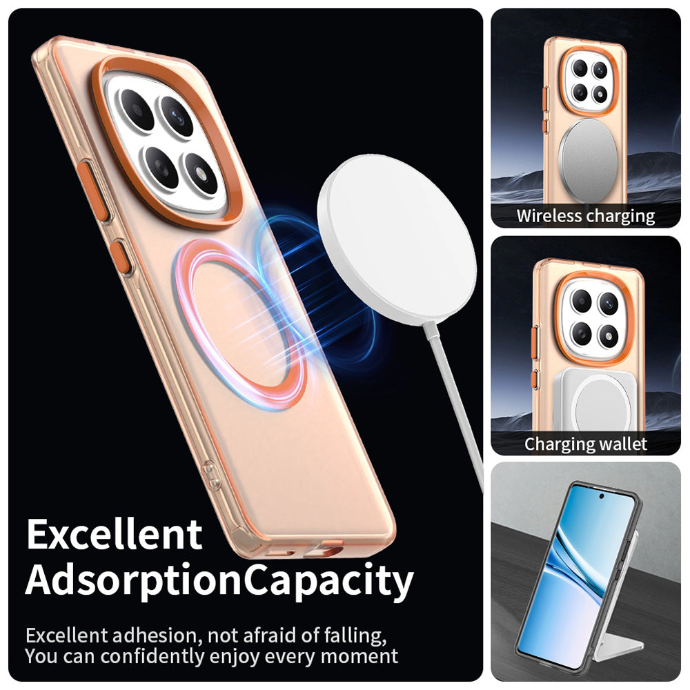 MagSafe futrola za Xiaomi Poco M8 / Redmi Note 15 5G / Note 15 4G, Techsuit, CandyCase, Narančasta