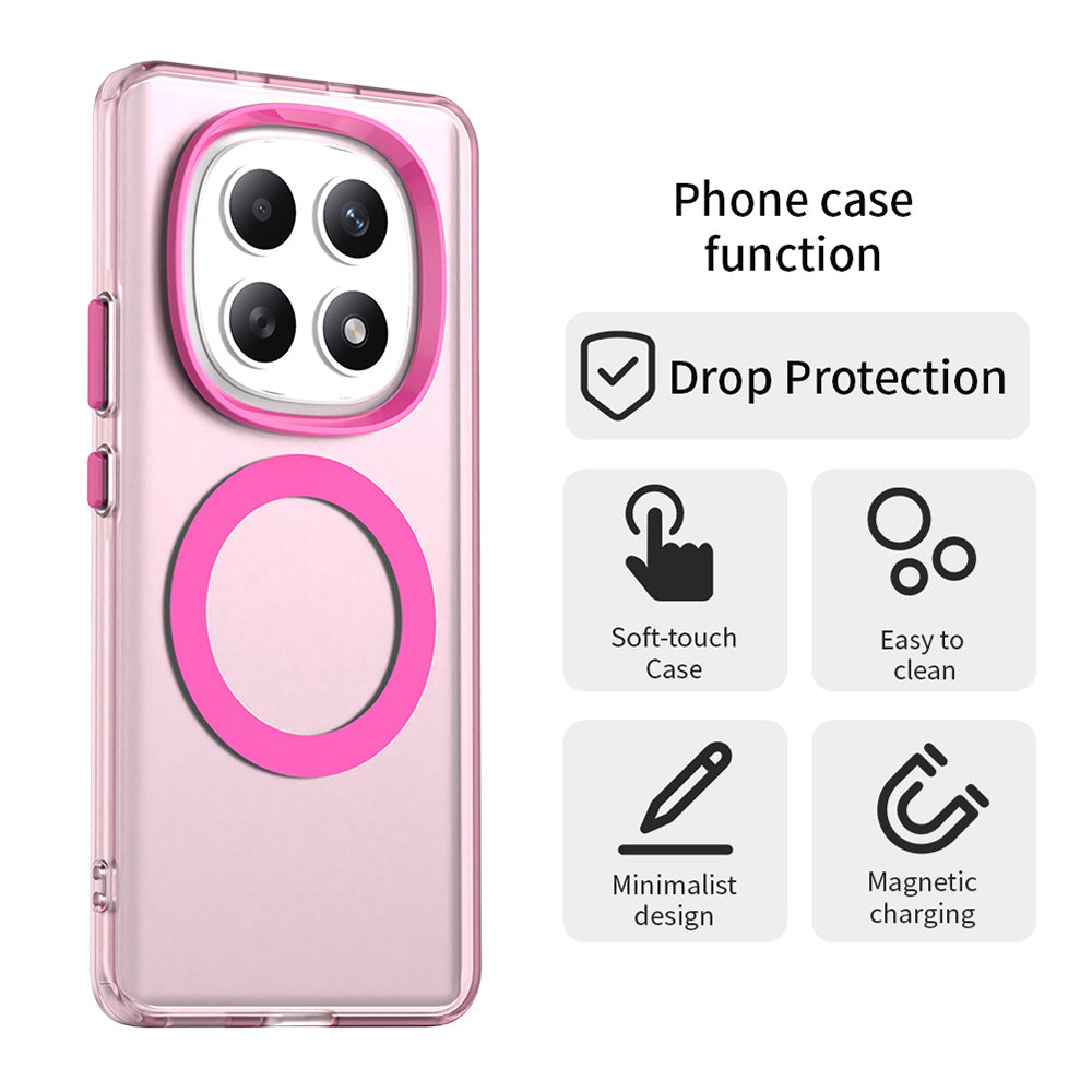 MagSafe futrola za Xiaomi Poco M8 / Redmi Note 15 5G / Note 15 4G, Techsuit, CandyCase, Roza
