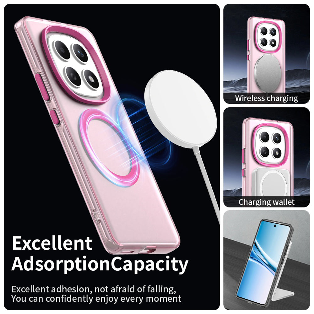 MagSafe futrola za Xiaomi Poco M8 / Redmi Note 15 5G / Note 15 4G, Techsuit, CandyCase, Roza