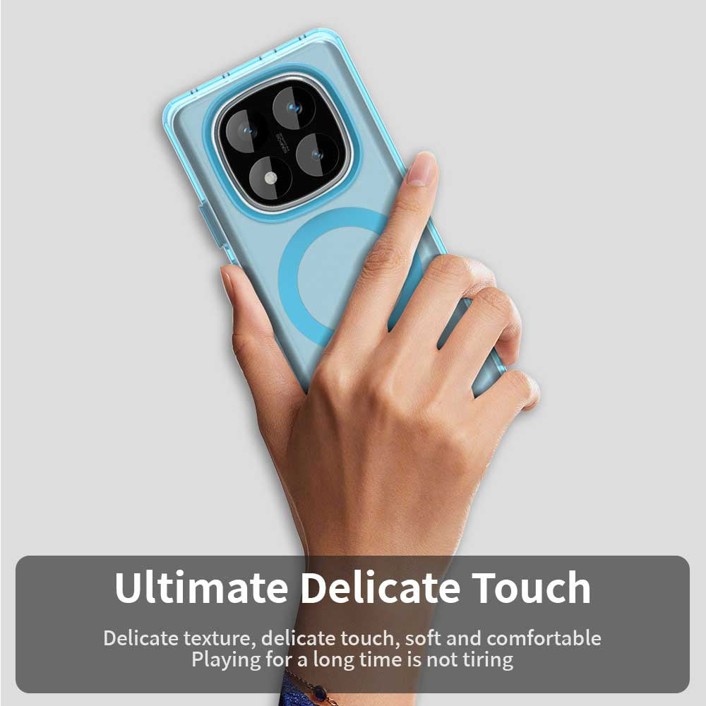 MagSafe futrola za Xiaomi Poco X7 / Redmi Note 14 Pro 5G, Techsuit, CandyCase, Plava