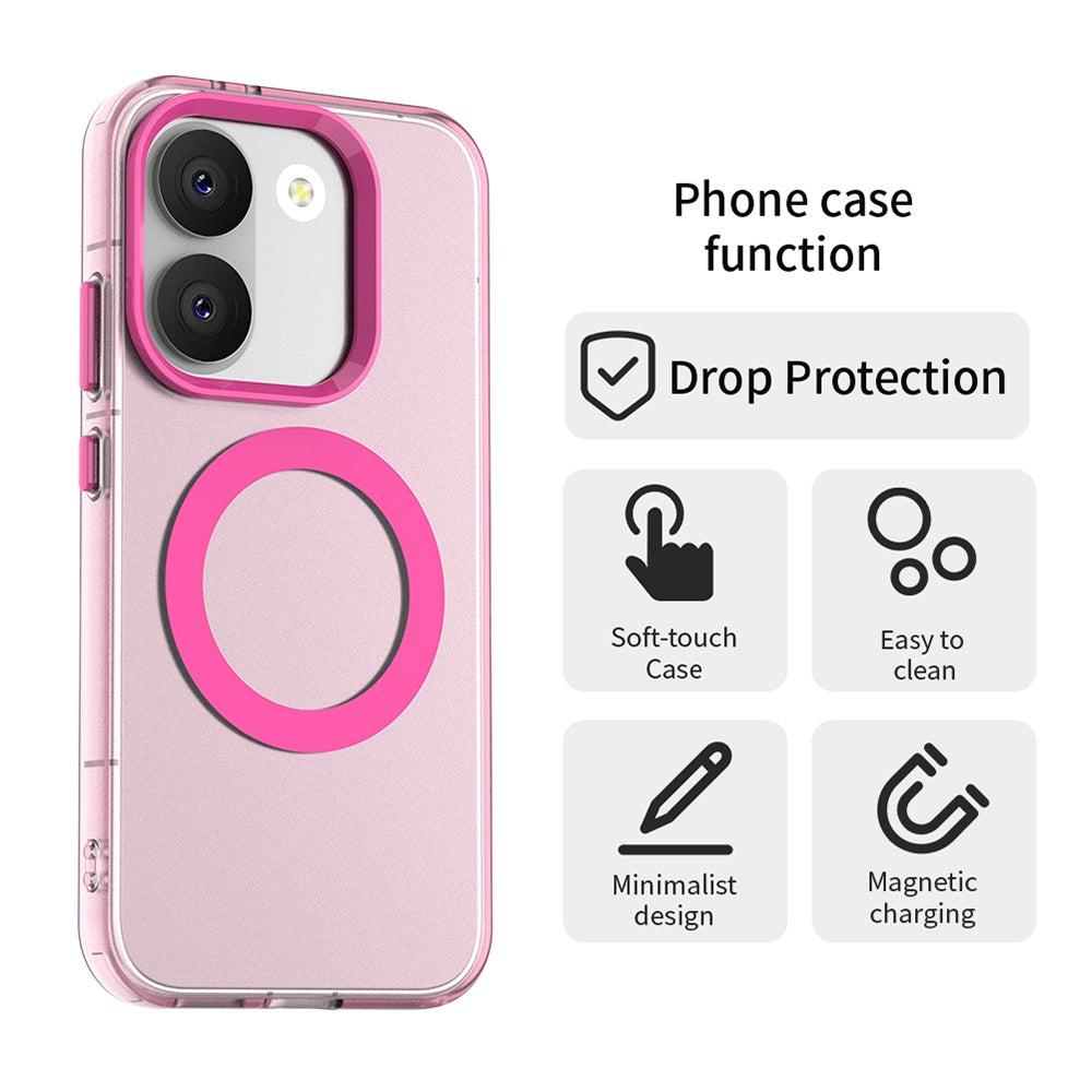 MagSafe futrola za Xiaomi Poco X8 Pro, Techsuit, CandyCase, Roza