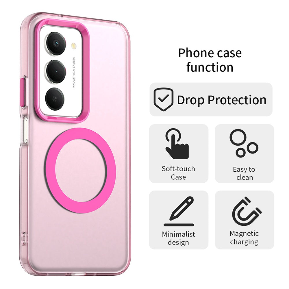 Futrola MagSafe za Xiaomi Redmi 15 5G / 15 4G, Techsuit, CandyCase, Roza