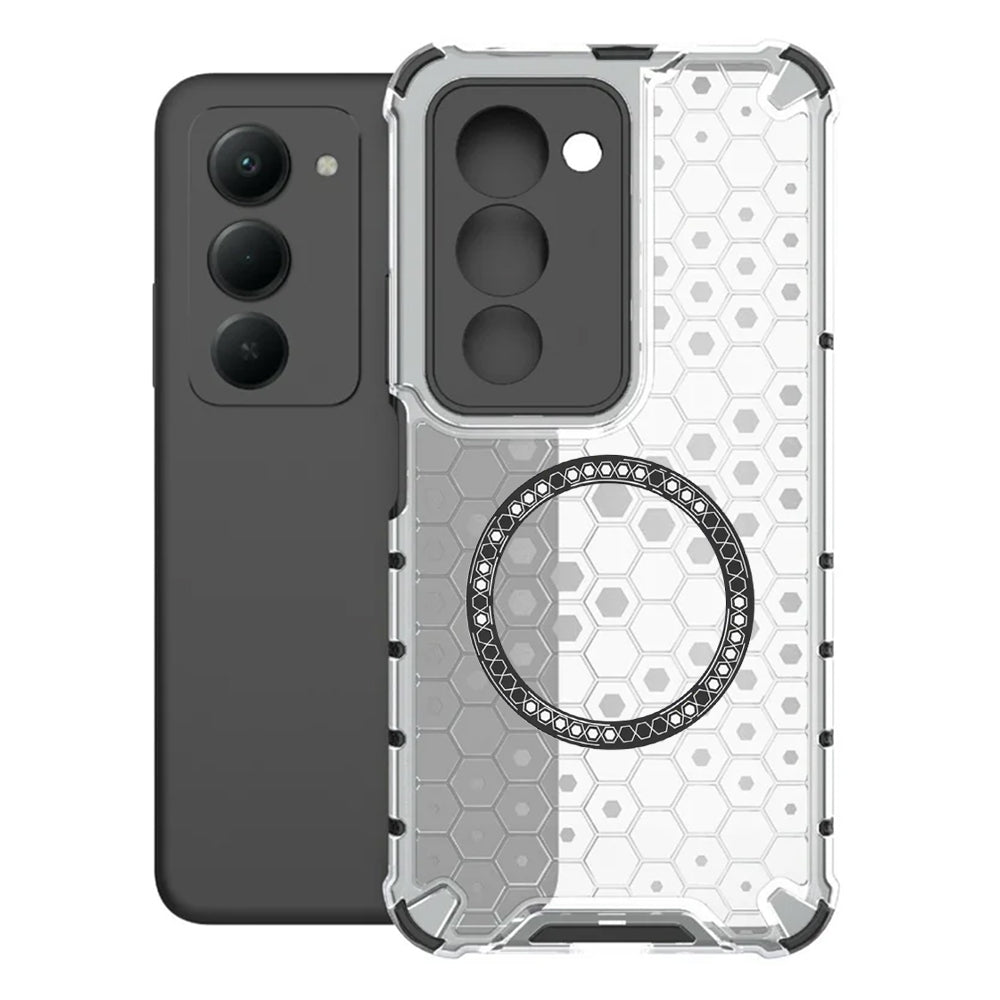 Futrola MagSafe za Xiaomi Redmi 15 5G / 15 4G, Techsuit, HoneyComb Shield, Bijela