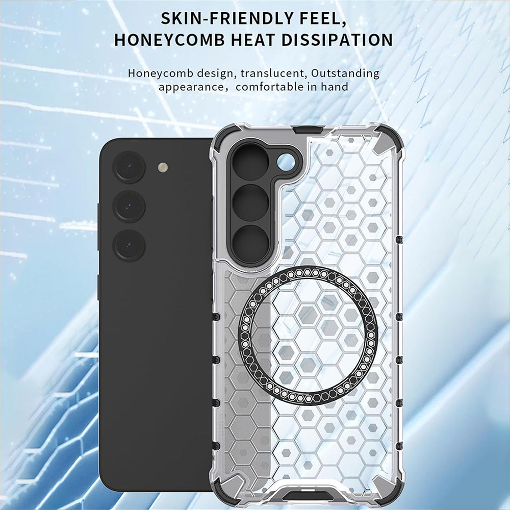 MagSafe futrola za Xiaomi Redmi A3x / A3, Techsuit, HoneyComb Shield, Crna