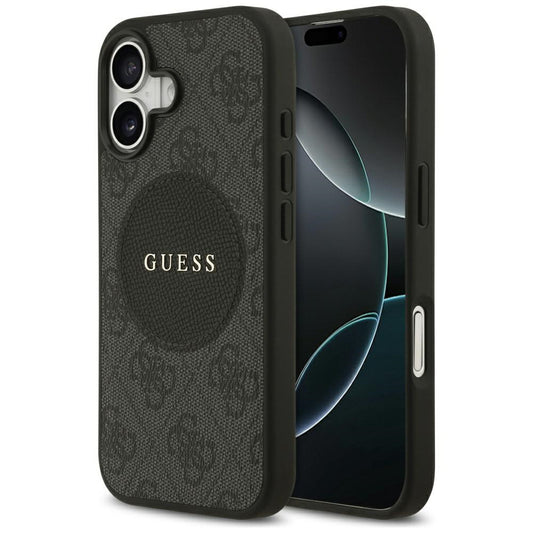 MagSafe futrola za Apple iPhone 17, Guess, 4G Circle Classic Logo, Crna