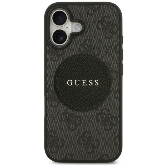 MagSafe futrola za Apple iPhone 17, Guess, 4G Circle Classic Logo, Crna