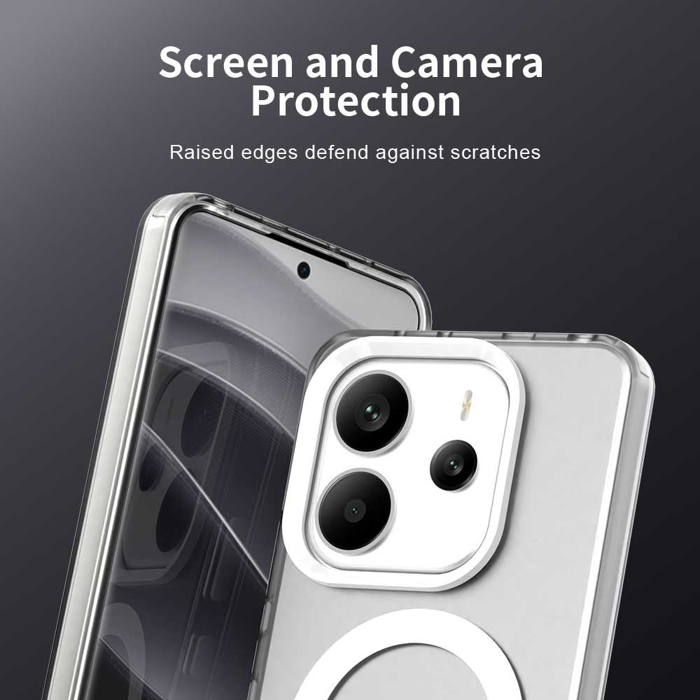 MagSafe futrola za Xiaomi Redmi Note 14 4G (Regional), Techsuit, CandyCase, Bijela