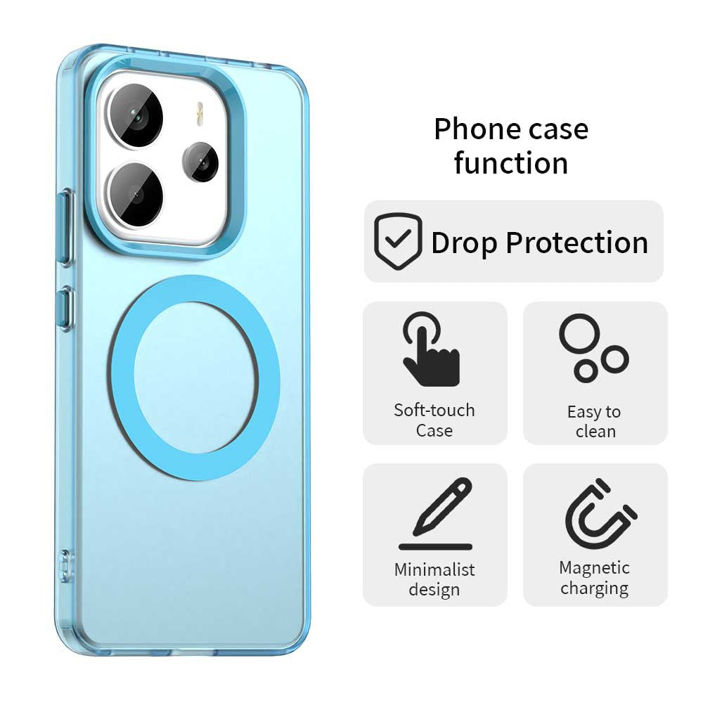 MagSafe futrola za Xiaomi Redmi Note 14 4G (Regional), Techsuit, CandyCase, Plava