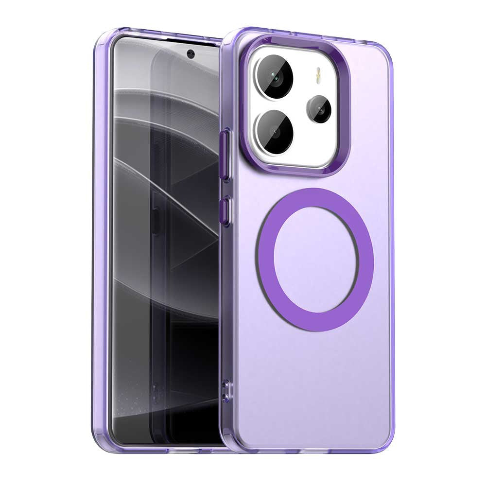 MagSafe futrola za Xiaomi Redmi Note 14 4G (Regional), Techsuit, CandyCase, Ljubičasta