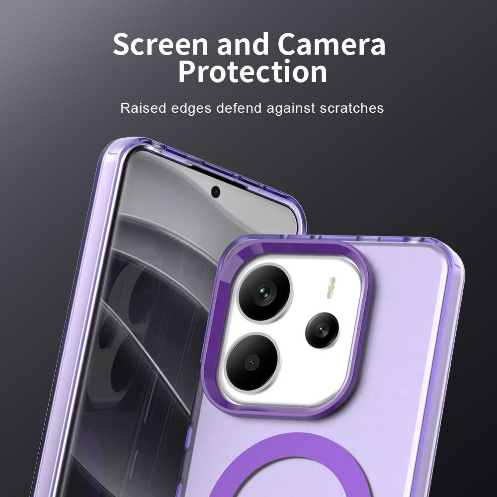 MagSafe futrola za Xiaomi Redmi Note 14 4G (Regional), Techsuit, CandyCase, Ljubičasta